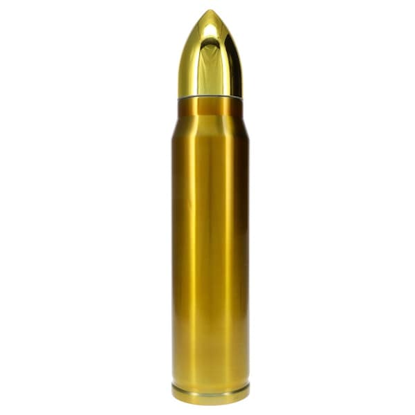 Blackcanyon Gear Black Canyon Outfitters Bullet Bottle 25-Ounce Insulated Water Bottle Brass Cartridge BRASSBUL - main